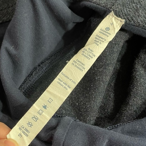 Lululemon Gratitude Wrap Heathered Cadet Blue (AU release) Stretch French Terry - Picture 2 of 11